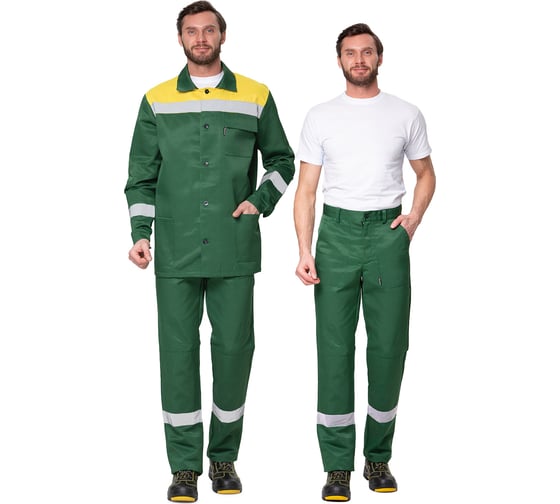 Изображение товара Костюм летний Прабо " Стандарт 1" зелёный/жёлтый р-р 48-50/170-176 31279