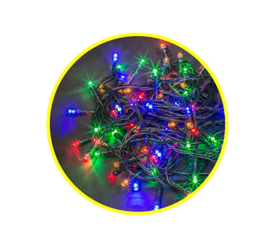 Изображение товара Гирлянда Navigator NGF-S01-200RGBY-10-21.5m-230-C8-BL-IP44 61830