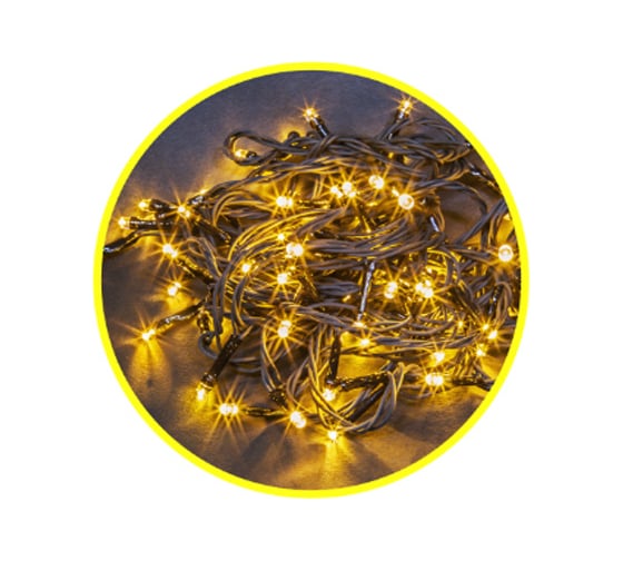 Изображение товара Гирлянда Navigator NGF-S01-200WW-5-11.5m-230-C8-G-IP20 61819