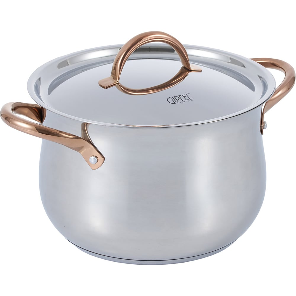 Изображение товара Кастрюля GIPFEL ABSOLUTE 24x17 см 7.7 л нержавеющая сталь с крышкой