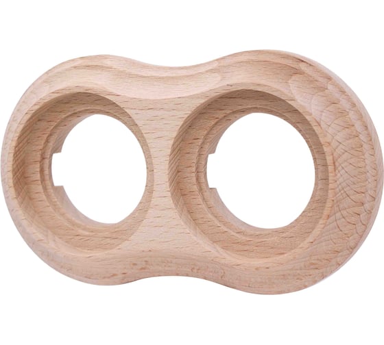 Изображение товара Рамка Bironi 2 постовая Пиластро, накладной монтаж, дерево, цвет Натурель BF9-620-10