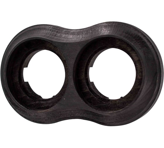 Изображение товара Рамка Bironi 2 постовая Пиластро, накладной монтаж, дерево, цвет Угольно-черный BF9-620-119