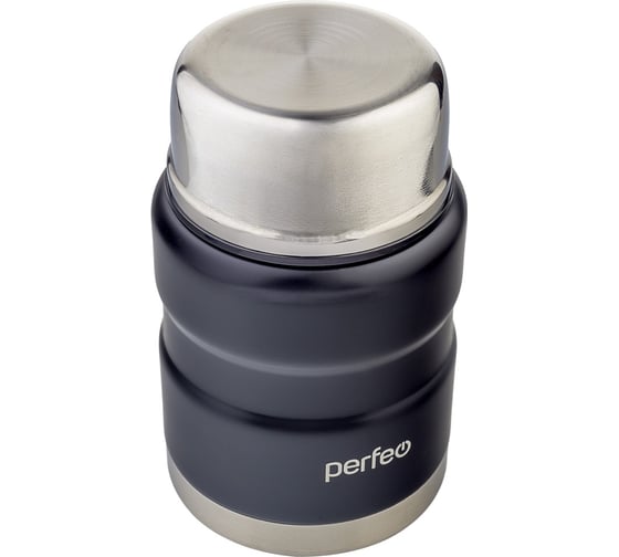 Изображение товара Термос для еды Perfeo PF_E1371 с широким горлом и ложкой, объем 0.5 л, черный 30018802