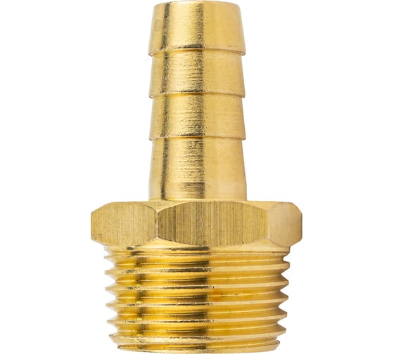 Изображение товара Штуцер пневматический наружная резьба 1/2" - елочка 10 мм Forsage F-MH08/06(58733)