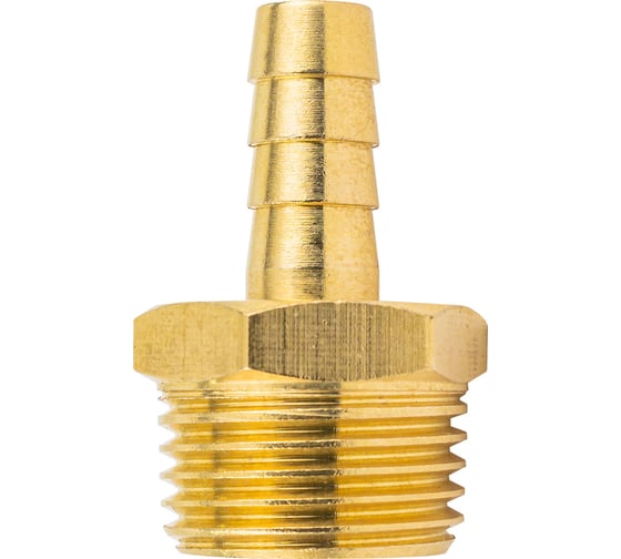 Изображение товара Штуцер пневматический наружная резьба 1/2" - елочка 8 мм Forsage F-MH08/05(58732)