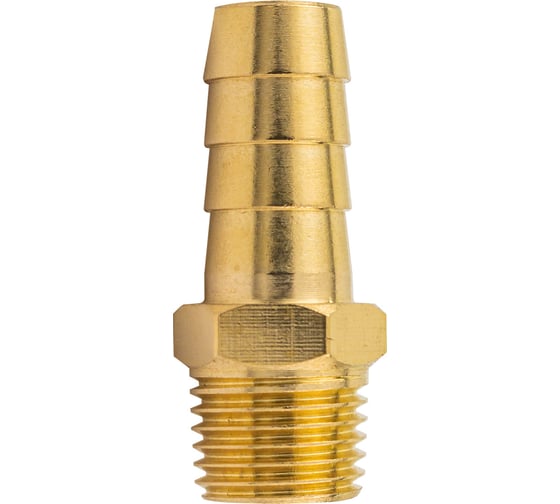 Изображение товара Штуцер пневматический наружная резьба 1/4" - елочка 10 мм Forsage F-MH04/06(58725)
