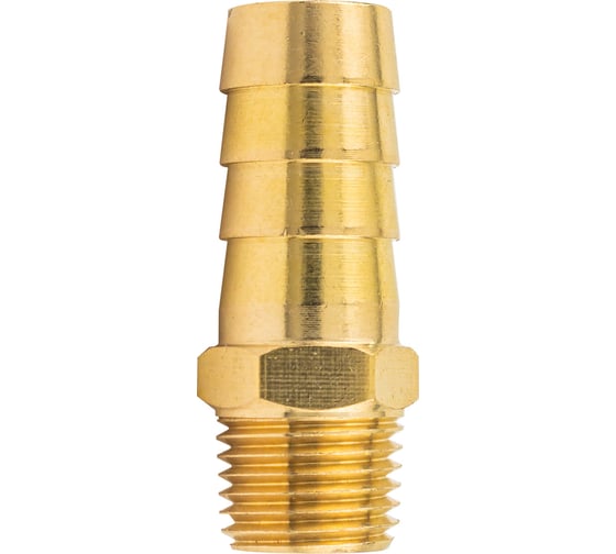 Изображение товара Штуцер пневматический наружная резьба 1/4" - елочка 12 мм Forsage F-MH04/08(58726)