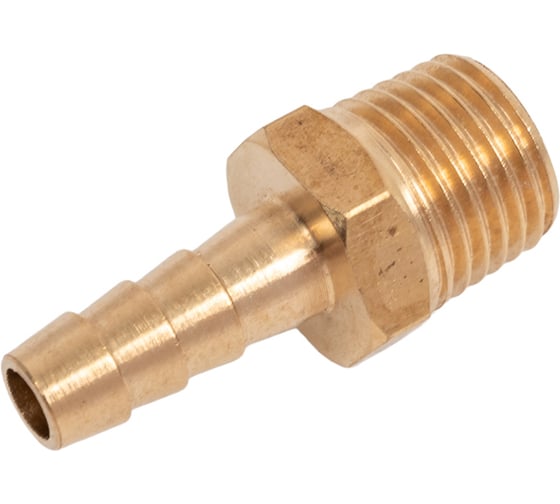 Изображение товара Штуцер пневматический наружная резьба 1/4" - елочка 6 мм Forsage F-MH04/04(58723)