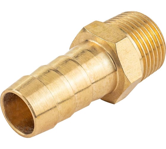 Изображение товара Штуцер пневматический наружная резьба 3/8" - елочка 12 мм Forsage F-MH06/08(58730)