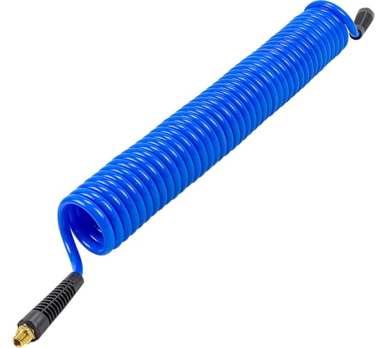 Изображение товара Шланг витой полиуретановый 8х12 мм, 10 м, с резьбовыми наконечниками 1/4" Forsage F-AHC-48E(58669)