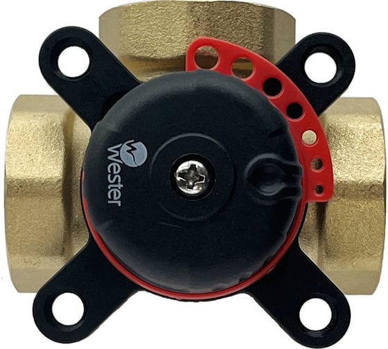 Изображение товара Поворотный клапан Wester VRS3, 3-ходдовый DN15,Kvs1.6, PN10, ВР 1/2", ГВ-КО-РО-ТП-ТТ-ОХ-ВК 0-04-2002