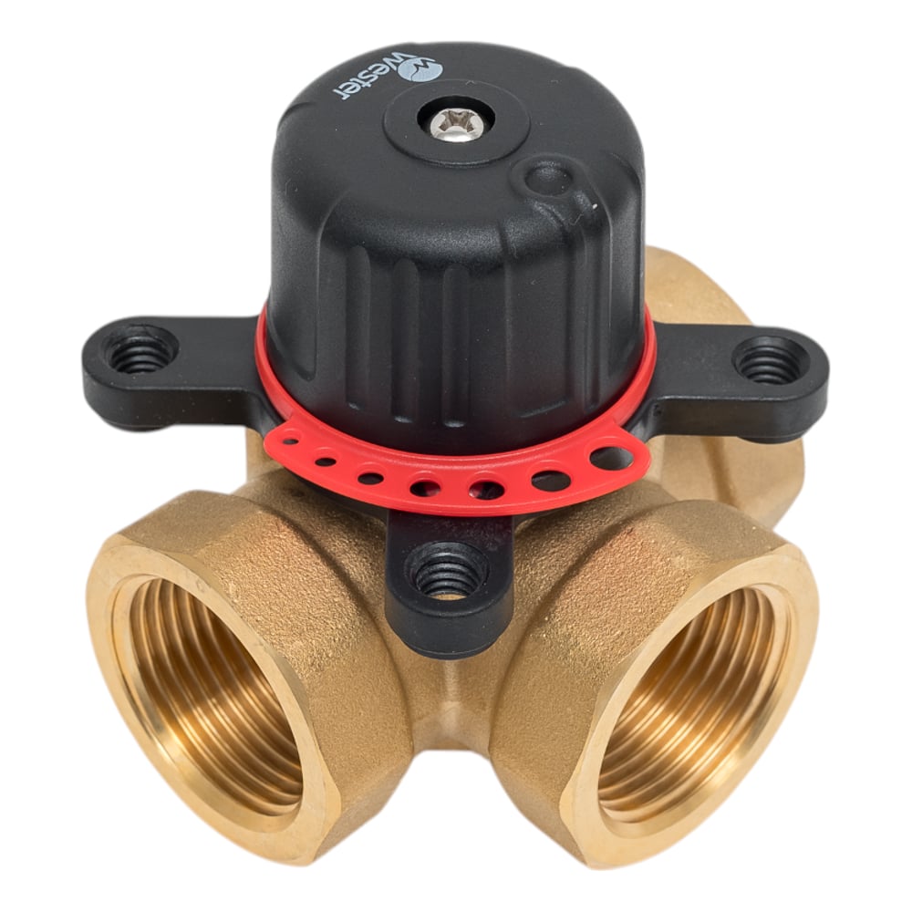 Изображение товара Поворотный клапан Wester VRS3 3-ход DN25 Kvs10 PN10 латунь резьбовое