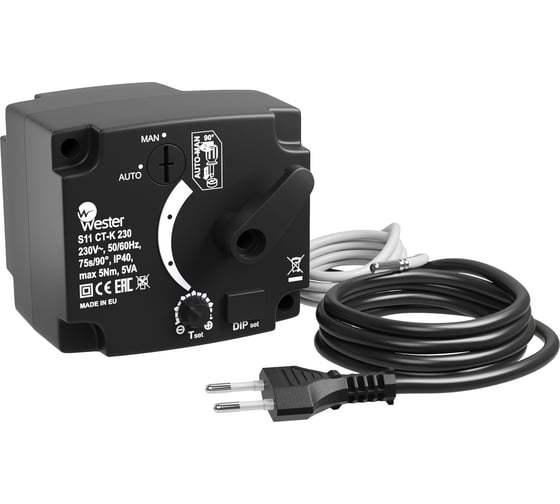 Изображение товара Контроллер S11 CT-K 230VAC 5Nm 230 VAC 50 / 60 Hz 75s/90 5 Nm Wester 0-04-0200