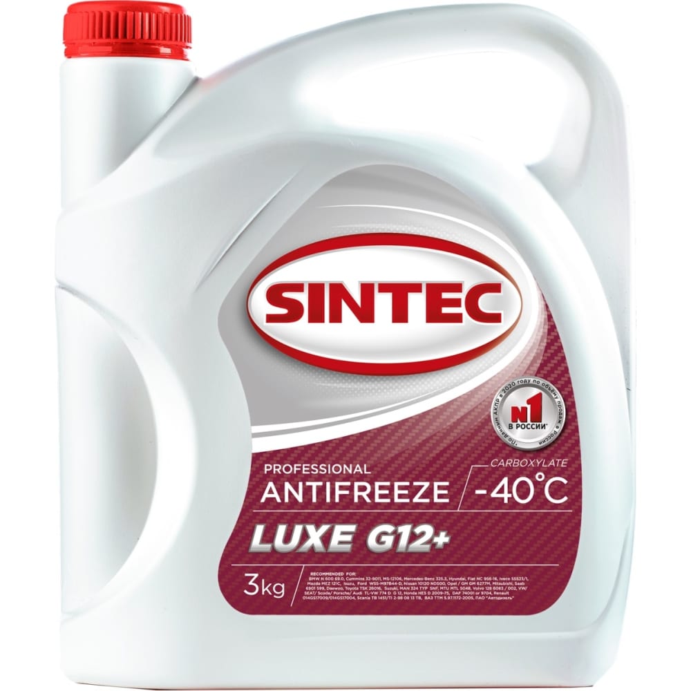 Антифриз Sintec антифриз sintec lux g12 1 кг красный 613500