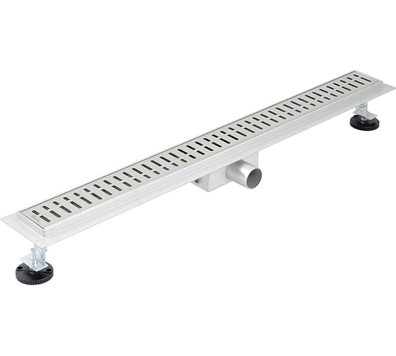 Изображение товара Линейный душевой трап SANTREK AQUA A-70800 нерж 70x800 мм (неповоротный горизонтальный выпуск, ф40) сухой затвор и гидрозатвор 319563