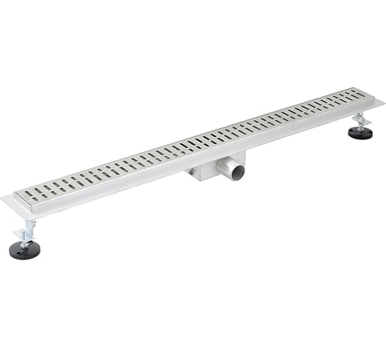 Изображение товара Линейный душевой трап SANTREK AQUA A-70900 нерж 70x900 мм (неповоротный горизонтальный выпуск, ф40) сухой затвор и гидрозатвор 319564