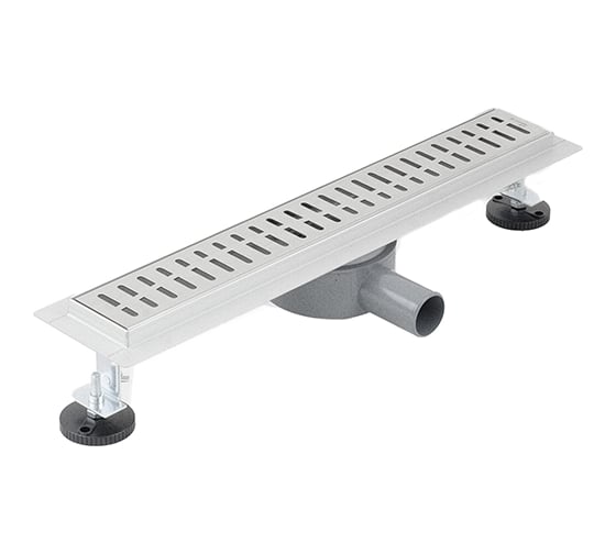 Изображение товара Линейный душевой трап SANTREK AQUA С-70600 нерж 70x600 мм (горизонтальный выпуск 360 гр, ф40) сухой затвор и гидрозатвор 319571