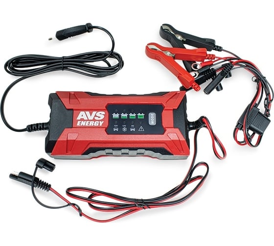 Изображение товара Зарядное устройство для автомобильного аккумулятора AVS BT-2S (2A, 25W) 6/12V A07313S