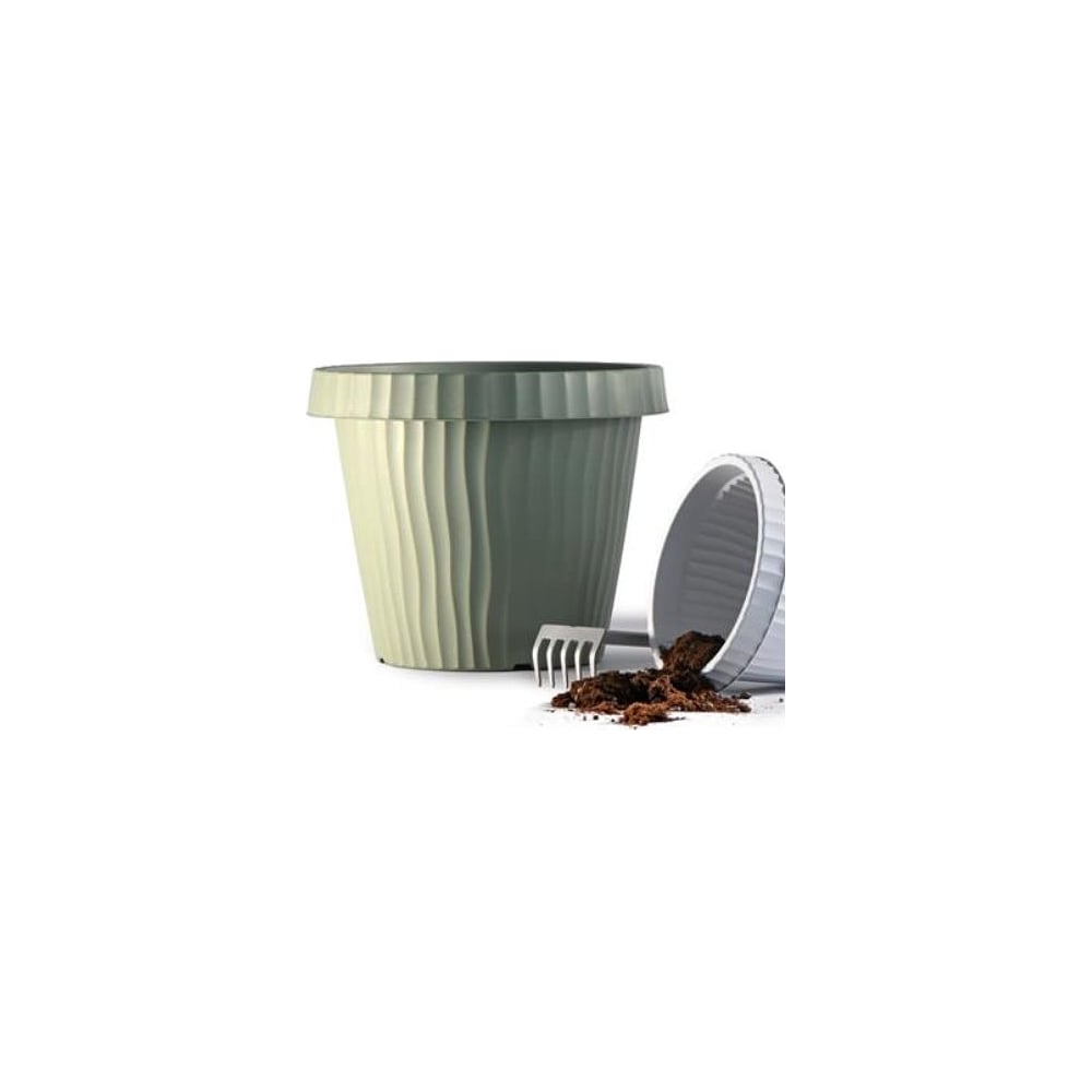 Изображение товара Кашпо Bama Spa ONDA d50 см, h41 см, 45 л, зеленый