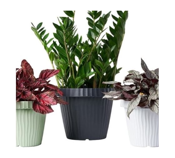 Изображение товара Кашпо Bama Spa 31451 ONDA d50 см, h41 см, 45 л, графит 070965