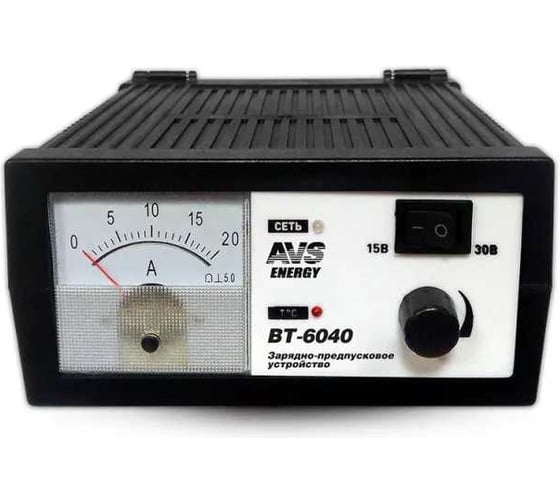 Изображение товара Зарядное устройство для автомобильного аккумулятора AVS BT-6040 (20A) 12/24V A78865S