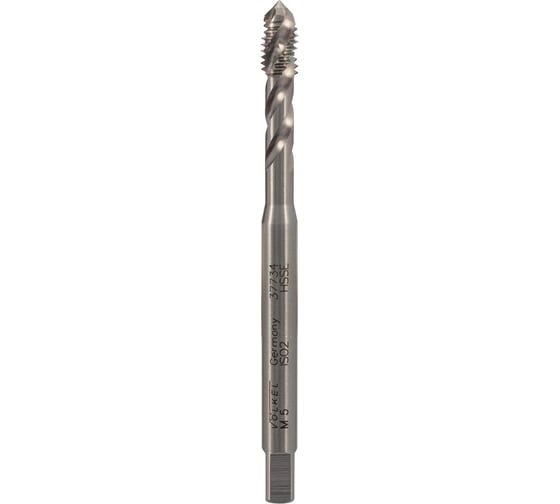 Изображение товара Метчик машинный спиральный VOLKEL М5 шаг 0.8мм DIN371 HSSE V37734