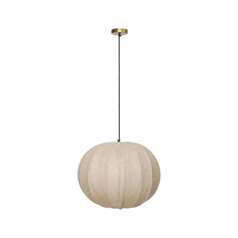 Изображение товара Светильник подвесной Bergenson Bjorn Texture Rib, Ø48см, бежевый BB0000587