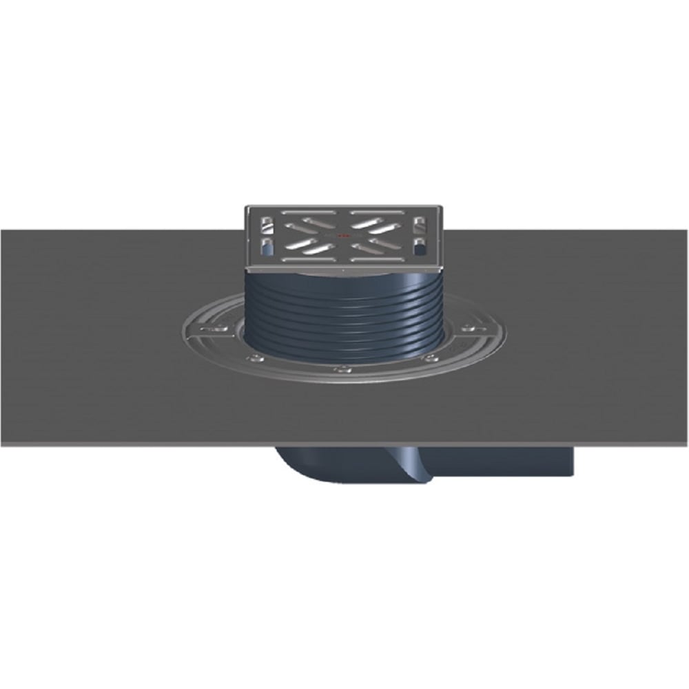 Изображение товара Трап для балконов и террас HL с полимербитумным полотном, с горизонтальным выпуском DN75 5100TH