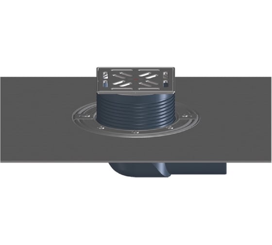 Изображение товара Трап для балконов и террас HL с полимербитумным полотном, с горизонтальным выпуском DN75 5100TH