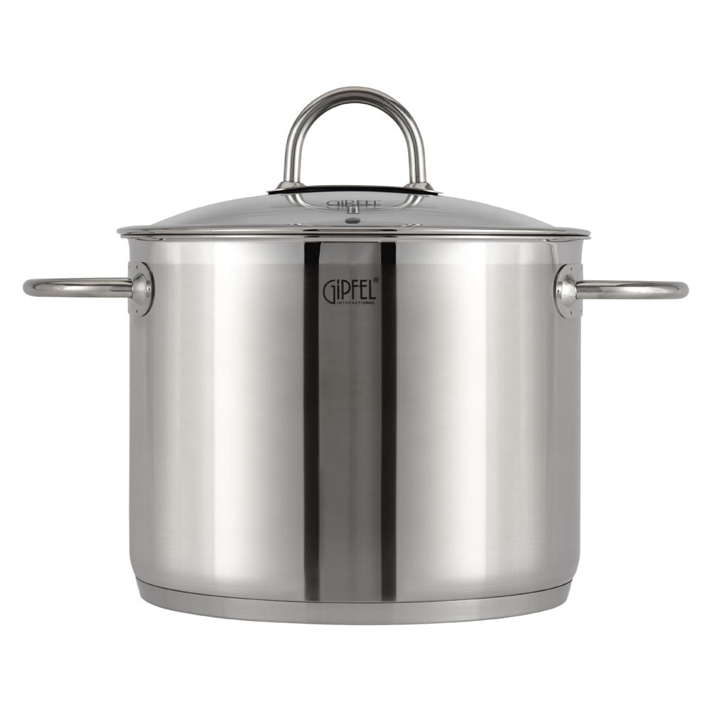 Изображение товара Кастрюля из нержавеющей стали Gipfel Signo 26 см 10 л для газовых и индукционных плит