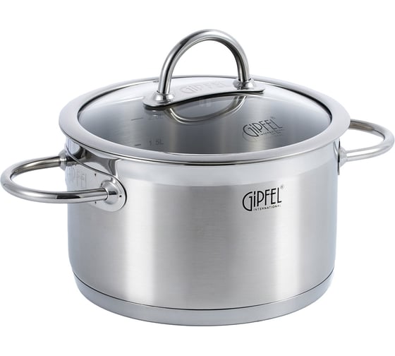 Изображение товара Кастрюля из нержавеющей стали Gipfel Signo 18 см/2,5 л 1361