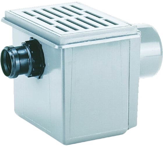 Изображение товара Трап HL с решеткой из ABS 170x240 мм, с грязесборником, DN 110/50 71.1/50