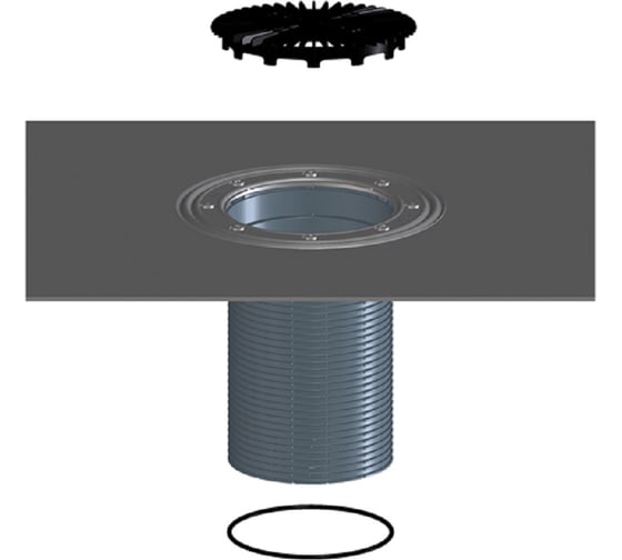Изображение товара Надставной элемент с полимербитумным полотном HL для трапов серий 3100-5100 8500H