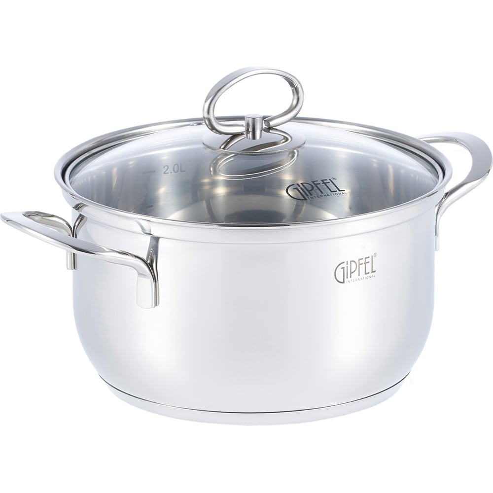 Изображение товара Кастрюля GIPFEL SOFIA 2.2 л со стеклянной крышкой для всех типов плит