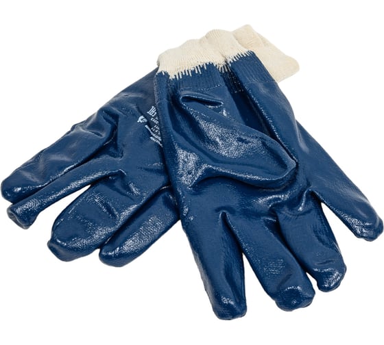 Изображение товара Перчатки ЗТ х/б с двойным нитриловым покрытием Петролеум размер 11, пара 762011