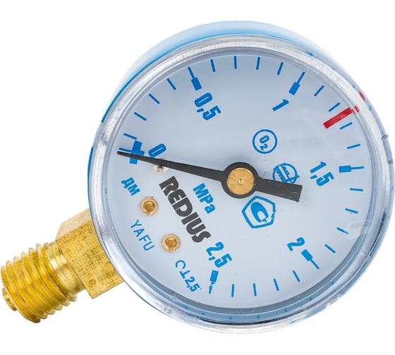 Изображение товара Кислородный манометр Дока 2.5 Мпа DK.1340.00413