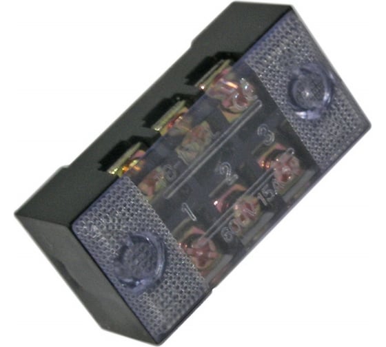 Изображение товара Клеммная колодка винтовая Pro Legend с крышкой, 6 контактов, М3, 15 А, 600 В, 14 AWG, 2 мм2, 5 шт. PL3831_5