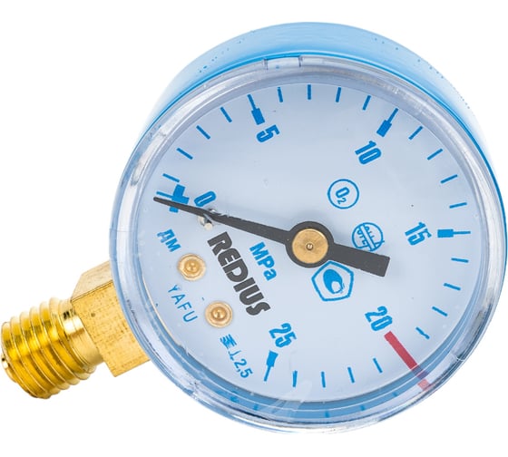 Изображение товара Кислородный манометр Дока 25 Мпа DK.1340.00415