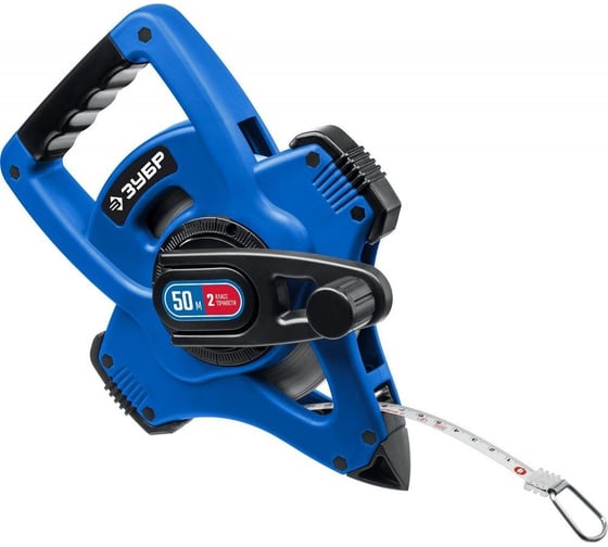 Изображение товара Геодезическая стальная мерная лента ЗУБР X-50 50 м 34170-50_z01