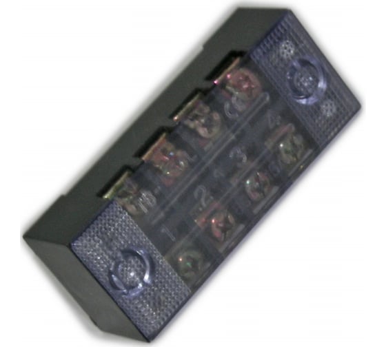 Изображение товара Клеммная колодка винтовая Pro Legend с крышкой, 8 контактов, М3, 15 А, 600 В, 14 AWG, 2 мм2, 5 шт. PL3832_5