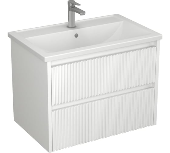 Изображение товара Тумба Veneciana ALTERNO 70 с 2-мя ящиками, под умывальник Mario 70, белый матовый 57032