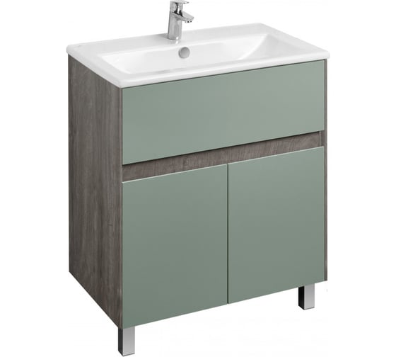 Изображение товара Тумба AQUATON Форест 75 дуб Рошелье/сумеречный голубой, под умывальник Элина 75 00088719