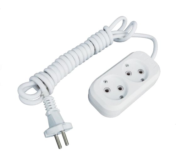 Изображение товара Удлинитель EKF Эксперт 2 гнезда 3м 10А/2,2кВт без заземления ПВС 2х0,75 PROxima UBA10-275-2-03