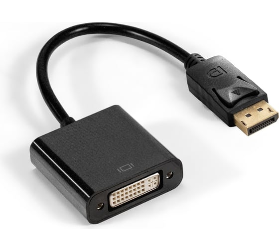 Изображение товара Кабель-переходник ExeGate DisplayPort-DVI EX-DPM-DVIF-0.1 20M 19F, 0,1м 294678