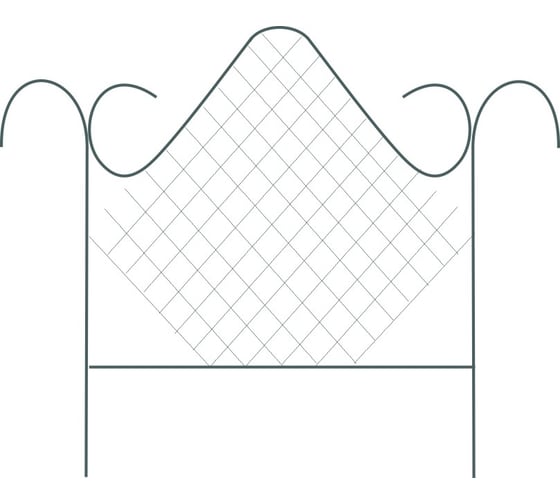 Изображение товара Забор Репка декор "Ромбик" металл. (М) 9104
