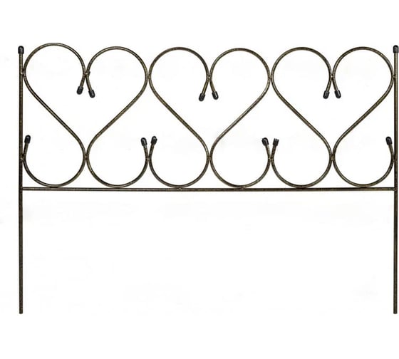 Изображение товара Забор Репка декор "Изящный больш" бронз 5 секций 15187