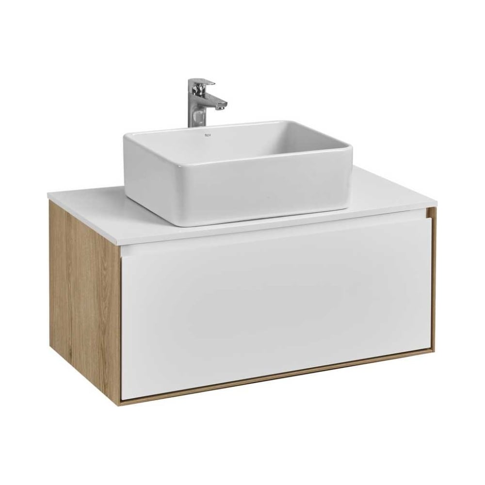 Изображение товара Тумба AQUATON Либерти 90/1 белый глянец дуб Эльвезия