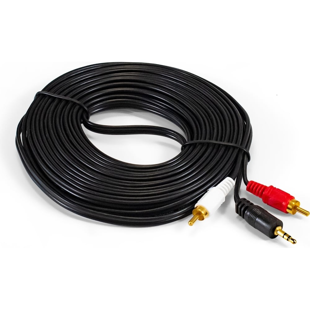 Изображение товара Кабель ExeGate аудио EX-CCA-458-10.0 длиной 10м с позолоченными контактами