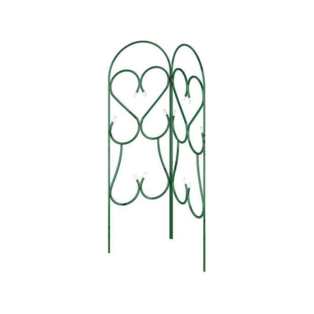 Изображение товара Шпалера Репка угловая малая 15250 для вьющихся растений металл зеленая