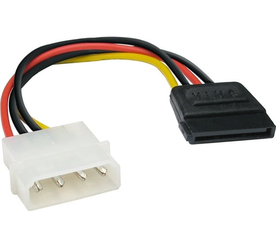Изображение товара Кабель ExeGate питания SATA EX-CC-SATA-PS Molex 4pin SATA15pin, 0,15м 138936